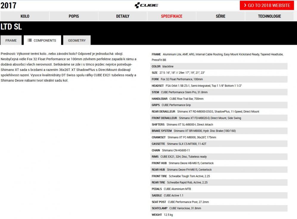 CUBE LTD SL 2017 Blackline